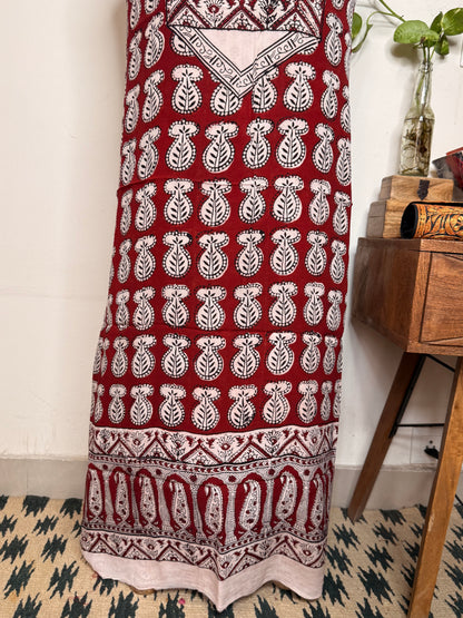 Premium Bagh Crepe Unstitched Kurta ✨