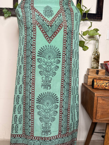 Premium Bagh Crepe Unstitched Kurta ✨