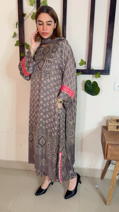 Pure Modal Silk Stitch Suit ✨