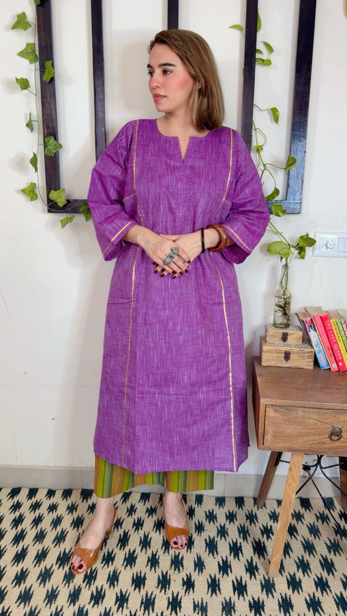 Premium Handloom Cotton Phirn Set ✨