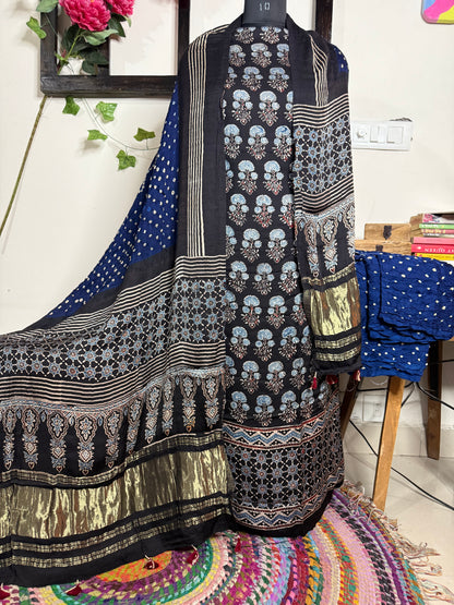 Bandhej Modal Silk Full Suit – Handcrafted Elegance ✨