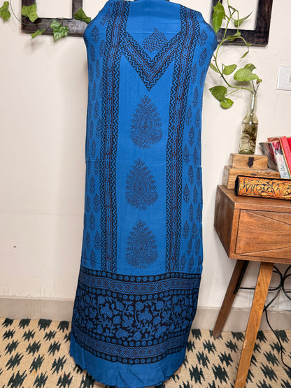Premium Bagh Crepe Unstitched Kurta ✨