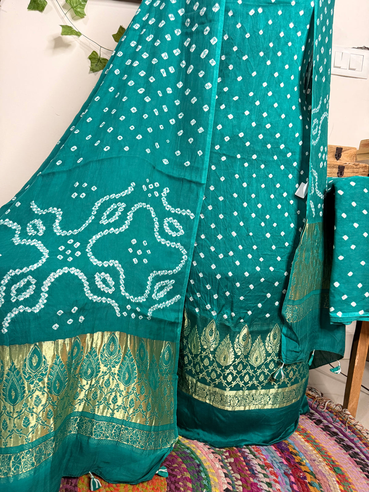 Bandhej Modal Silk Full Suit – Handcrafted Elegance ✨
