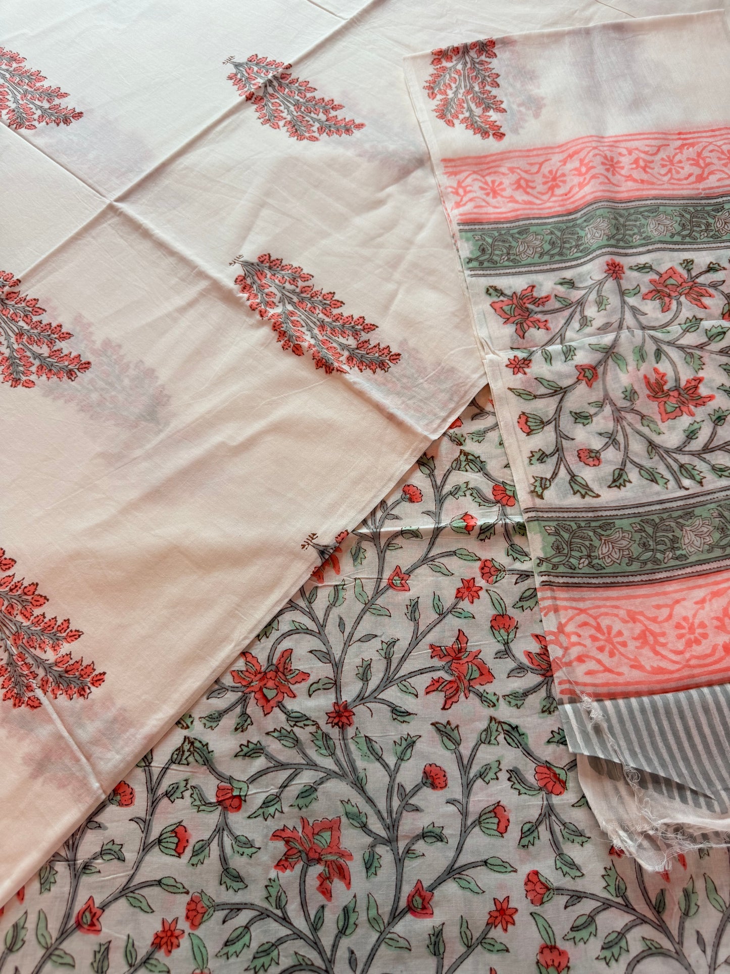 Handblock Cotton Suit Set