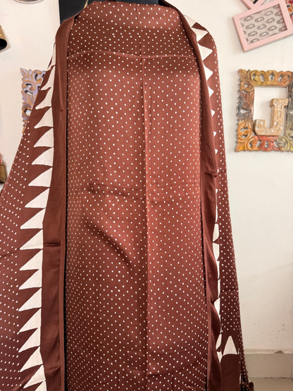 Modal Silk Polka Dot Full Suit Set