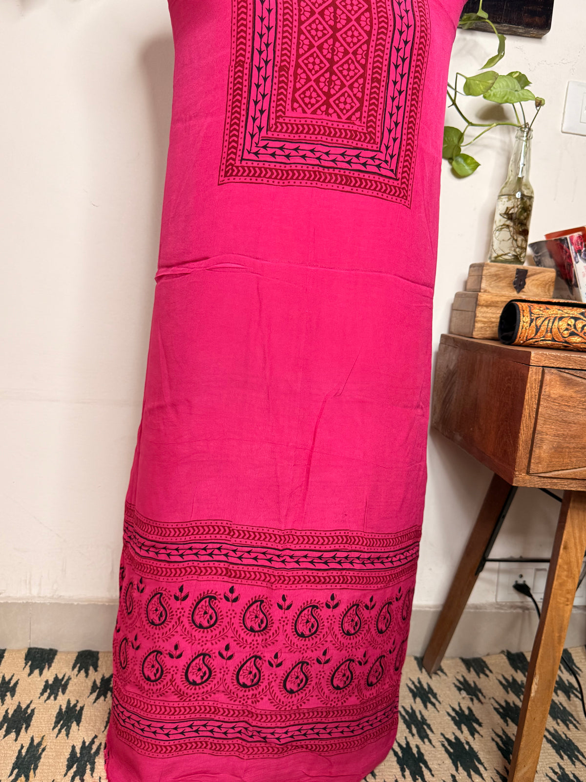 Premium Bagh Crepe Unstitched Kurta ✨