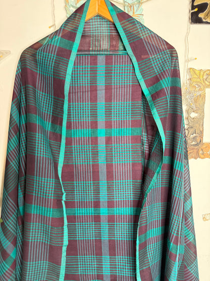 Jamdani Cotton Checks Suit Set