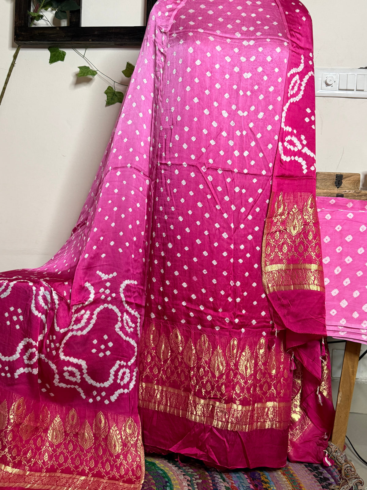 Bandhej Modal Silk Full Suit – Handcrafted Elegance✨
