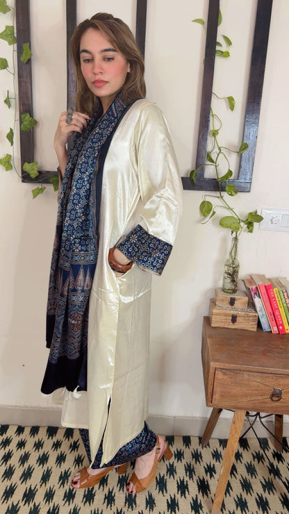 Premium Mashru Silk Ajrakh Suit ✨