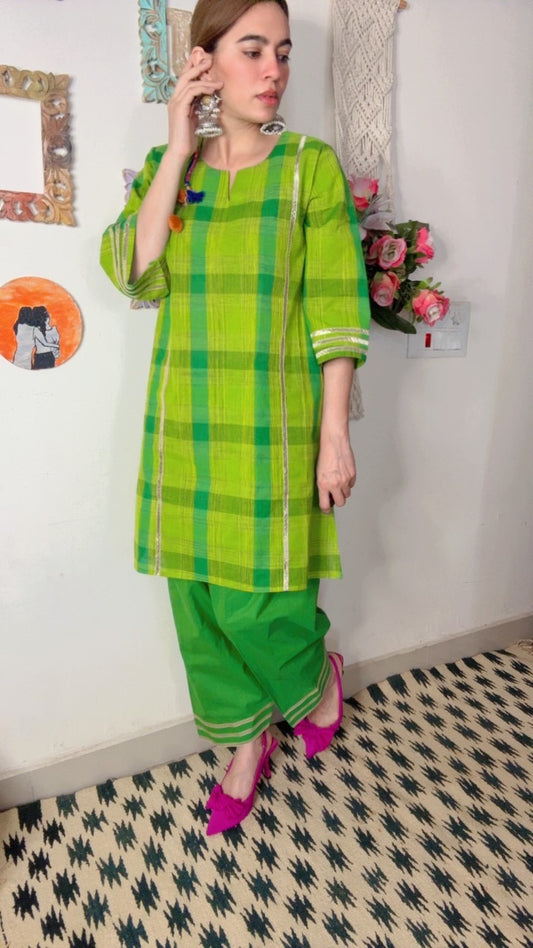 Handloom Checks Stitch Set!!