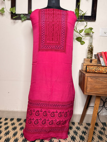 Premium Bagh Crepe Unstitched Kurta ✨