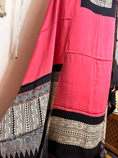 Modal Silk Designer Ajrakh Suit Set