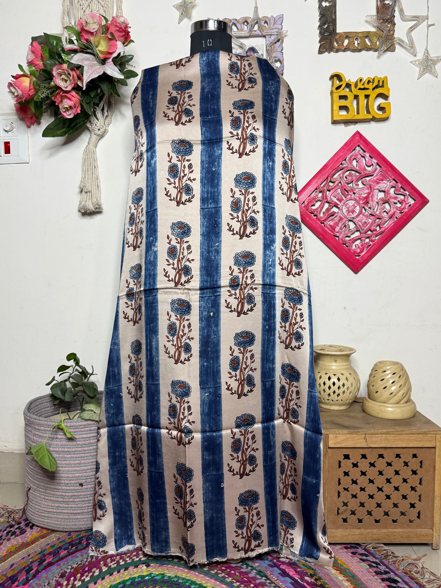 🌿 Ajrakh Handblock Modal Suit Set with Dupatta