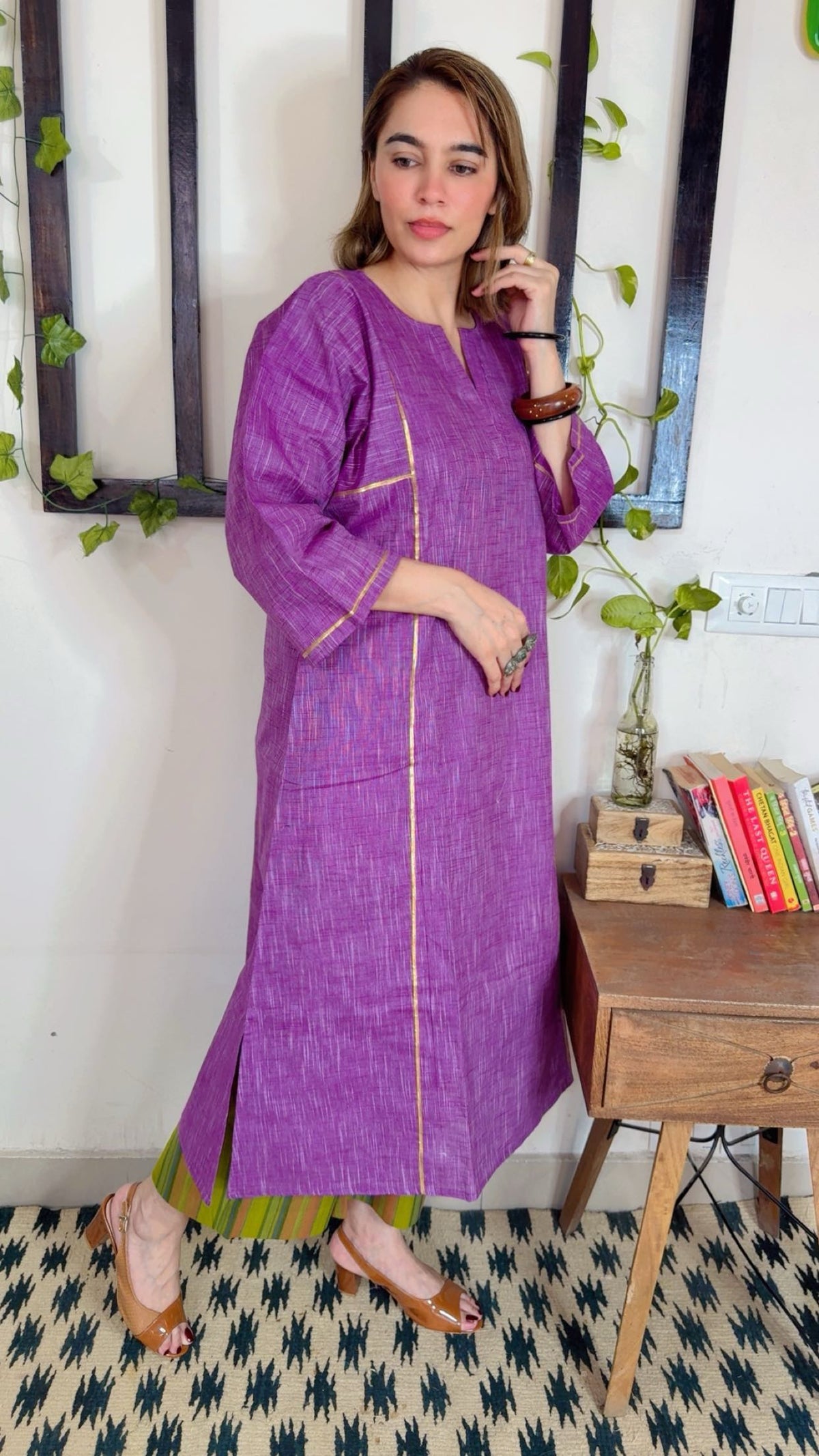 Premium Handloom Cotton Phirn Set ✨