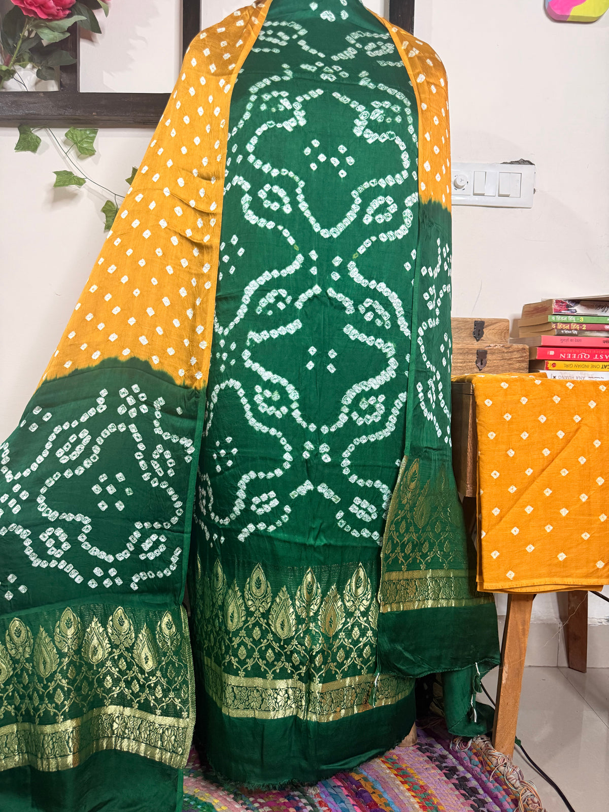Bandhej Modal Silk Full Suit – Handcrafted Elegance✨