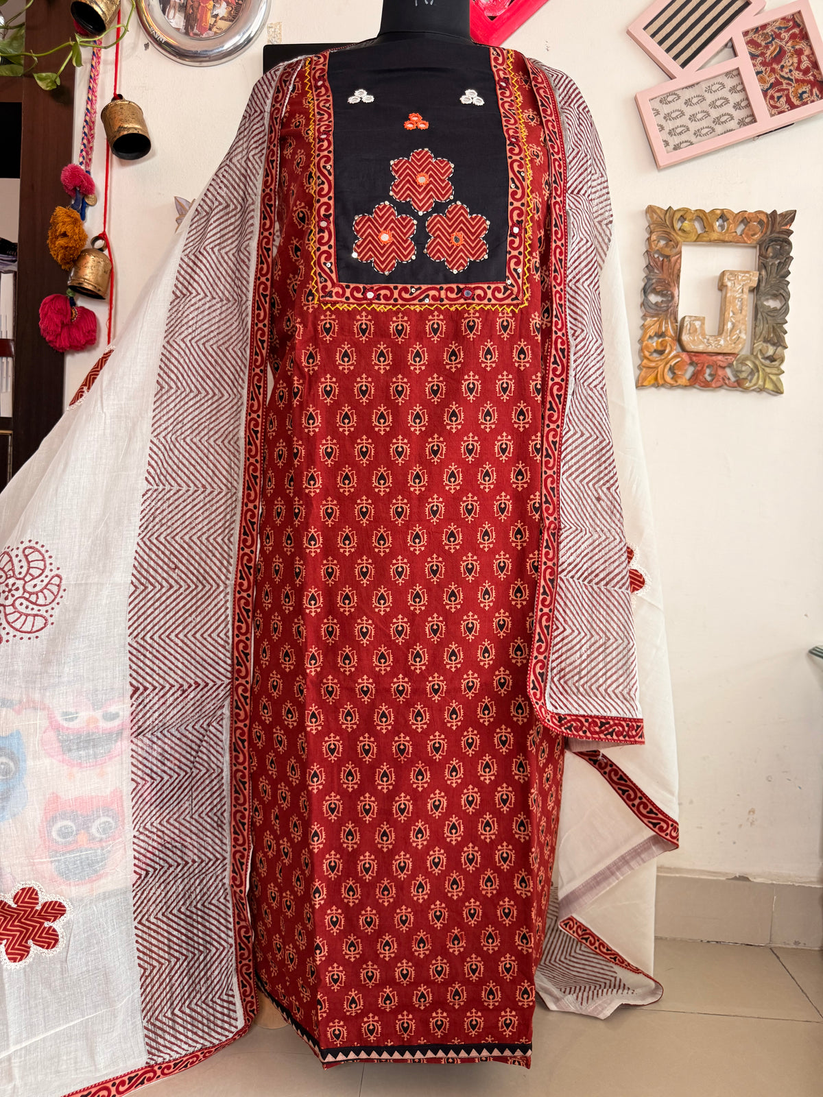 Cotton Ajrakh Suit