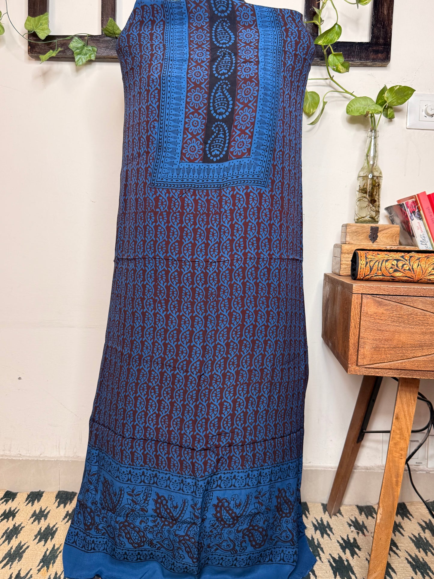 Premium Bagh Crepe Unstitched Kurta ✨