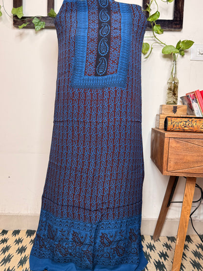 Premium Bagh Crepe Unstitched Kurta ✨