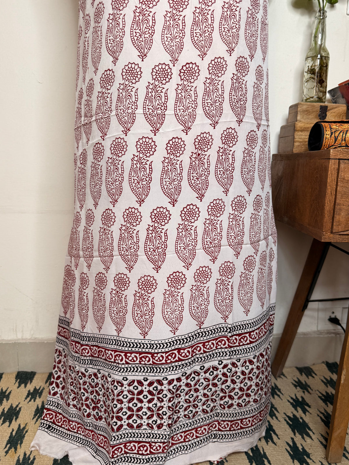 Premium Bagh Crepe Unstitched Kurta ✨