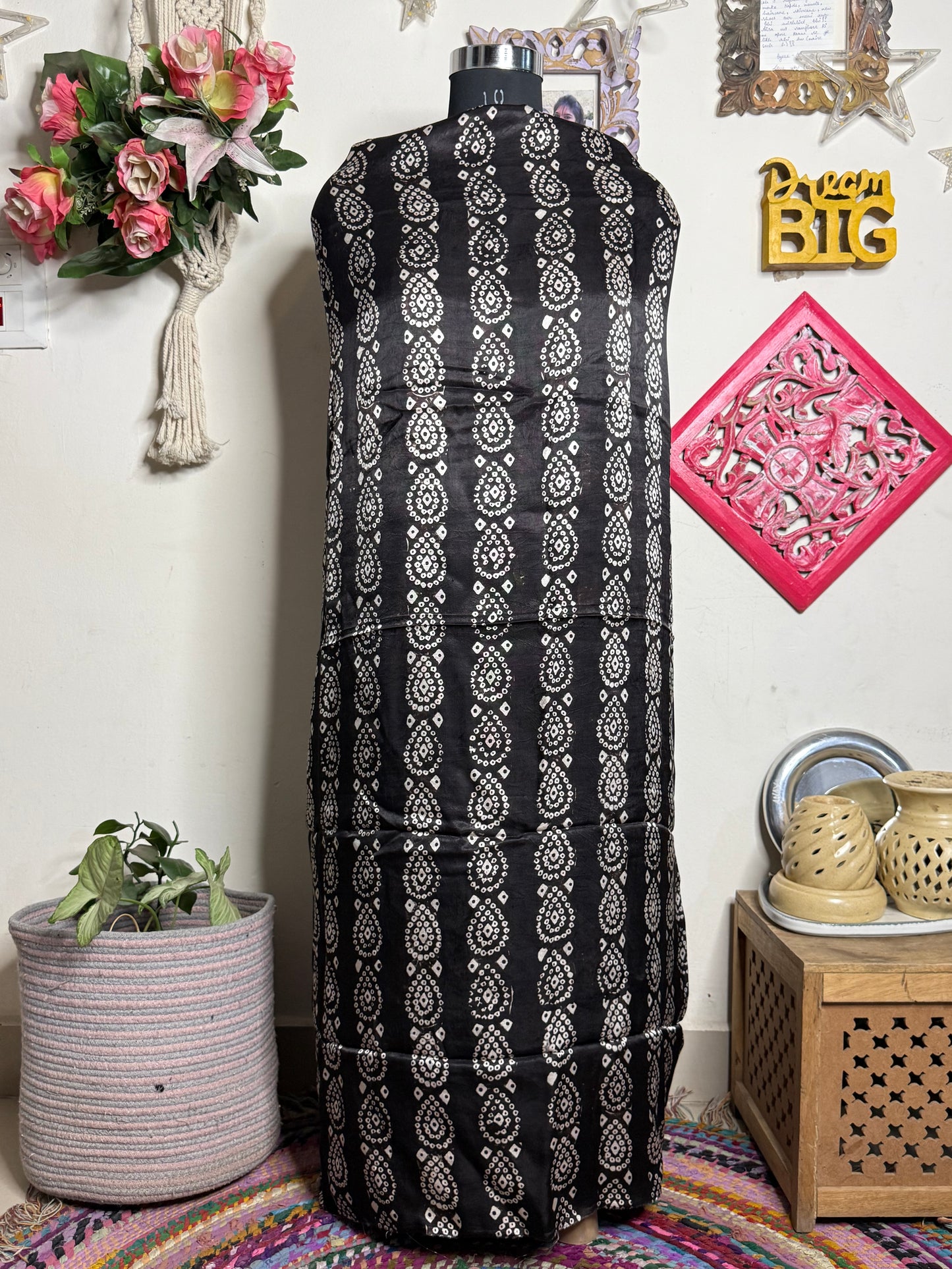 Vanaspati Natural Vegetable Dyed Modal Silk Suit – Exclusive Ajrakh Print