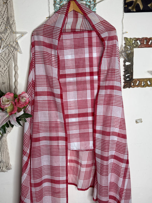 Jamdani Cotton Checks Suit Set