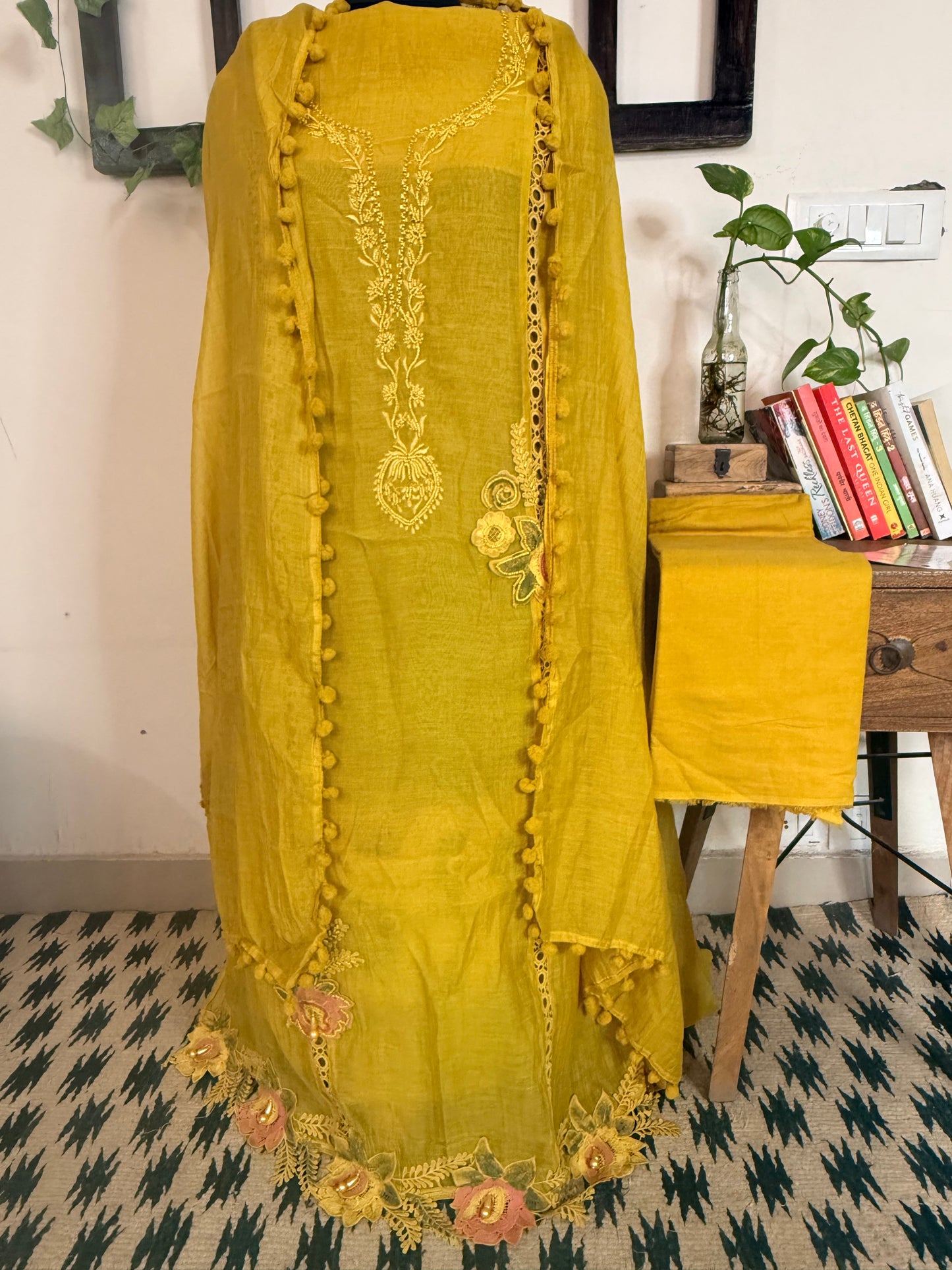 Pure Mul Chanderi Beaded Cutwork Edit ✨