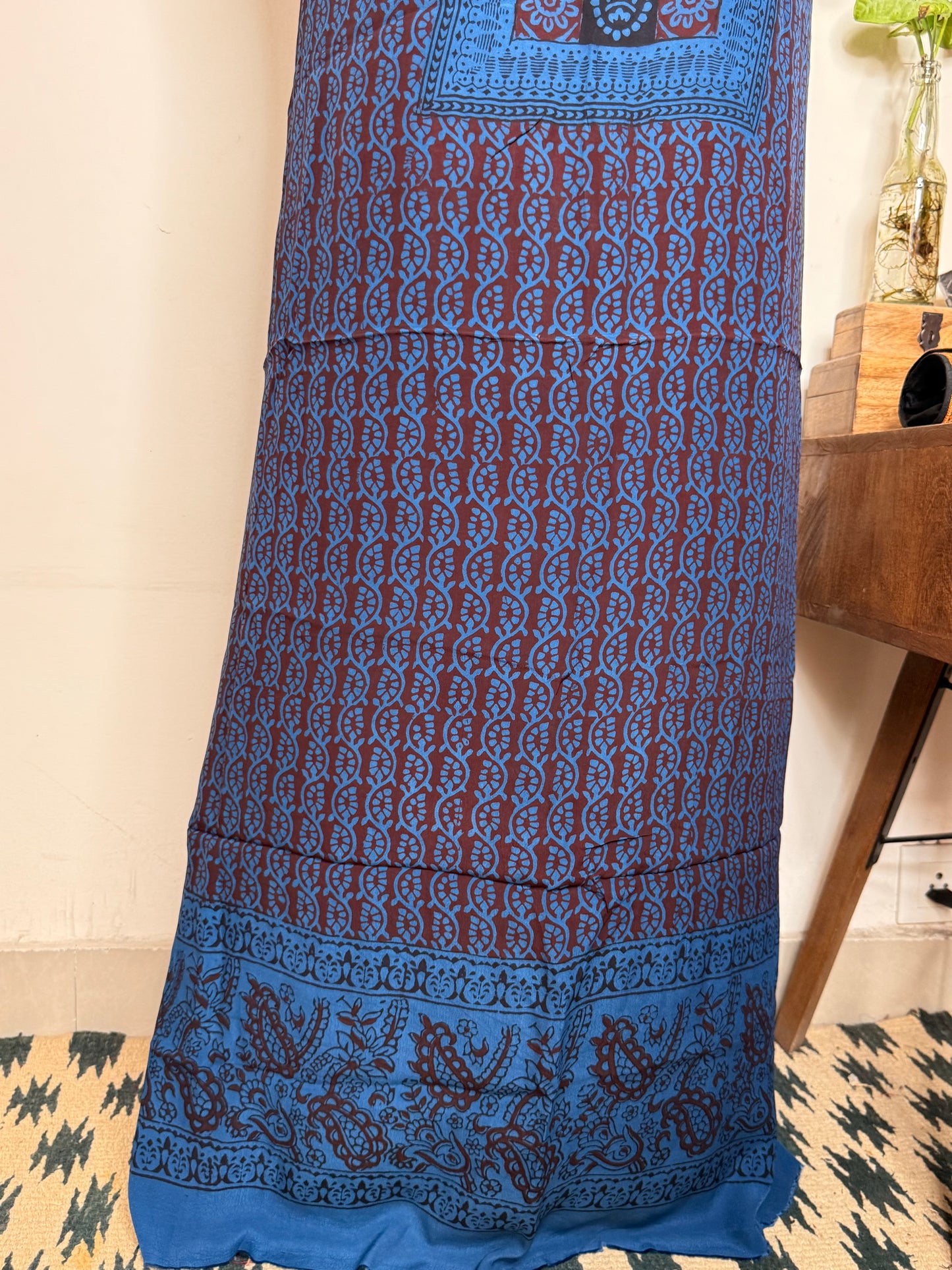 Premium Bagh Crepe Unstitched Kurta ✨