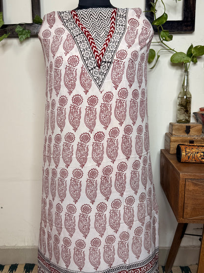Premium Bagh Crepe Unstitched Kurta ✨