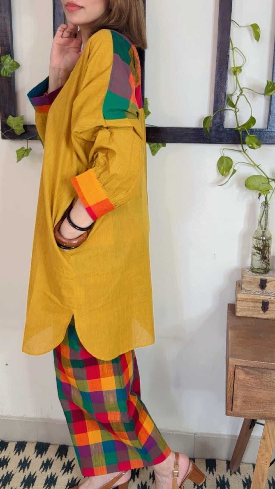 Handloom Cotton Boxy Style Cord Set