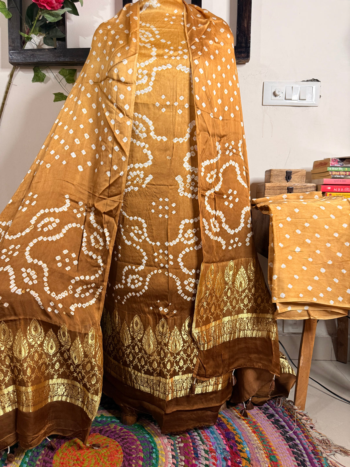 Bandhej Modal Silk Full Suit – Handcrafted Elegance ✨