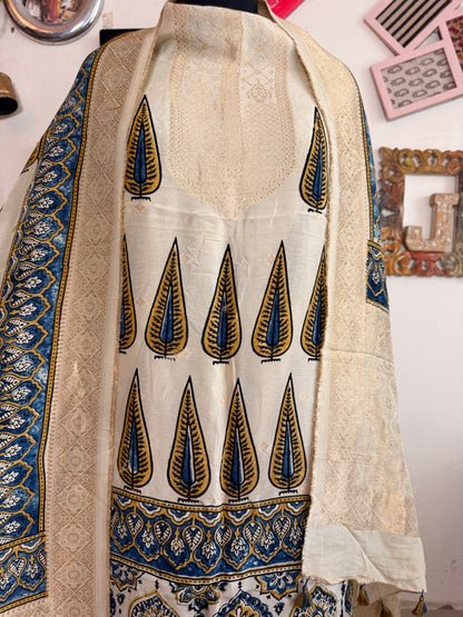 Dola Silk Ajrakh Suit