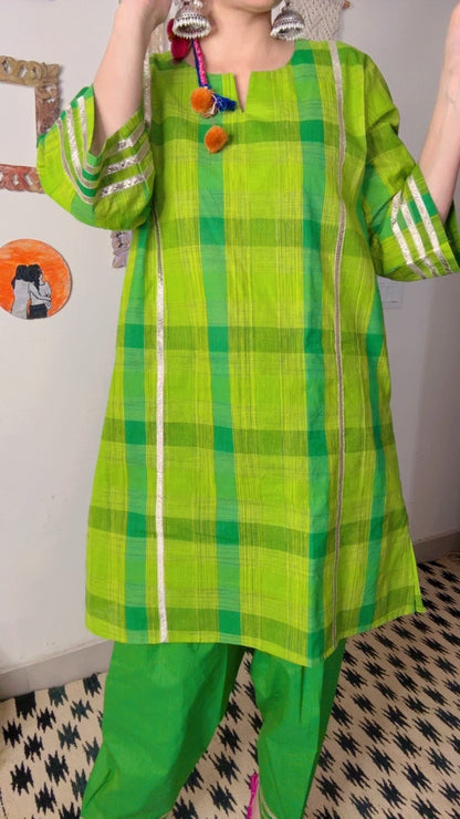 Handloom Checks Stitch Set!!