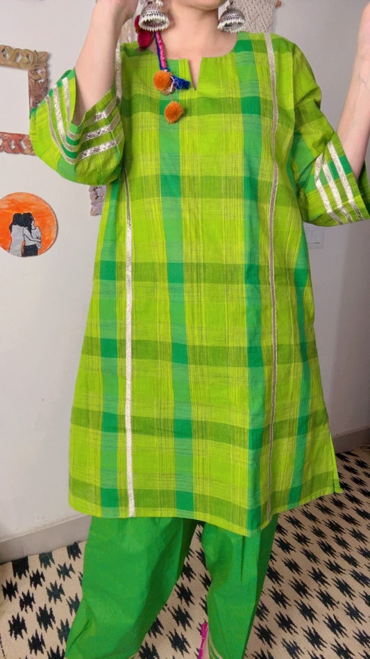 Handloom Checks Stitch Set!!