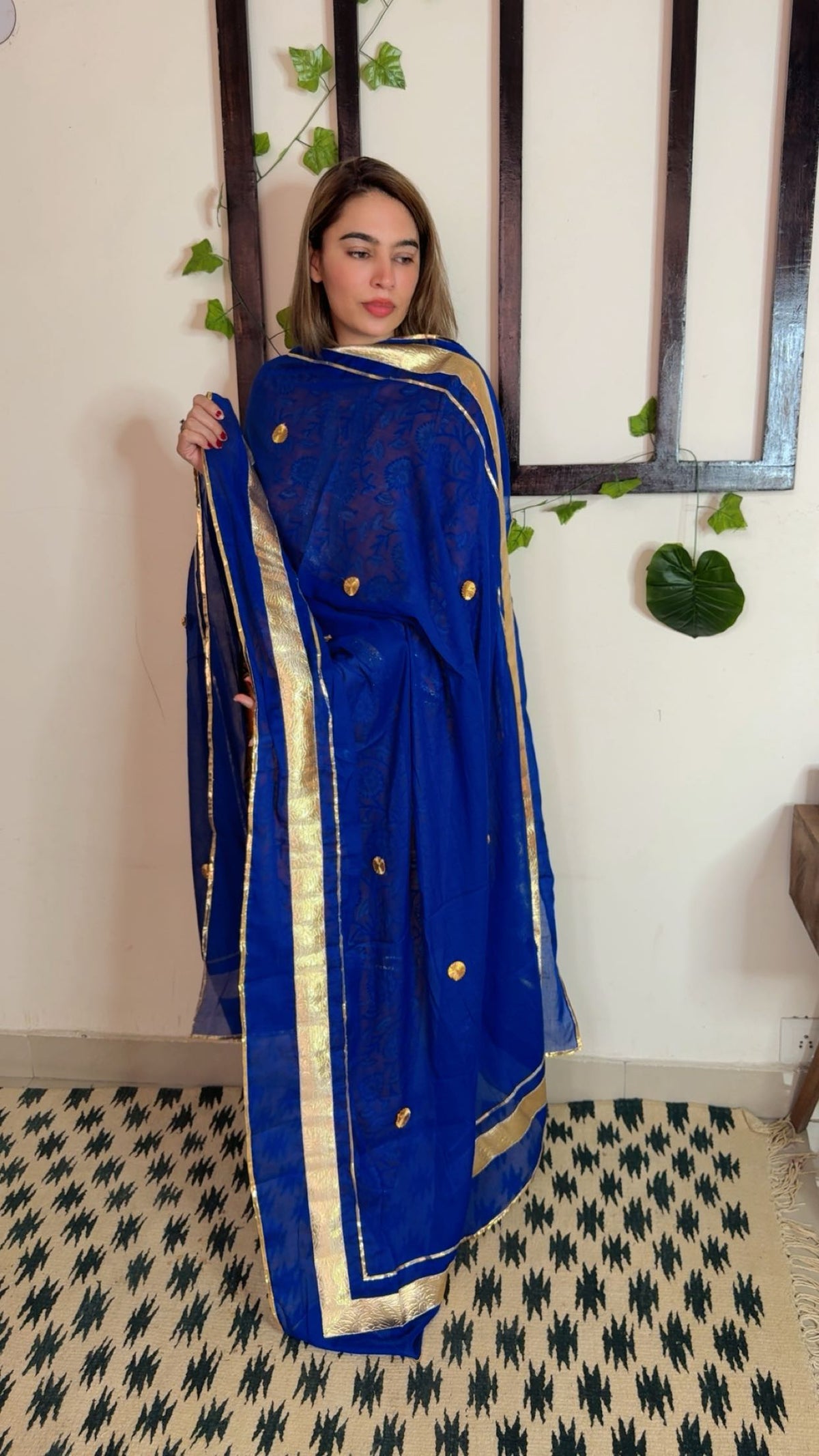 Heavy Gotta Festive Dupatta ✨Blue color
