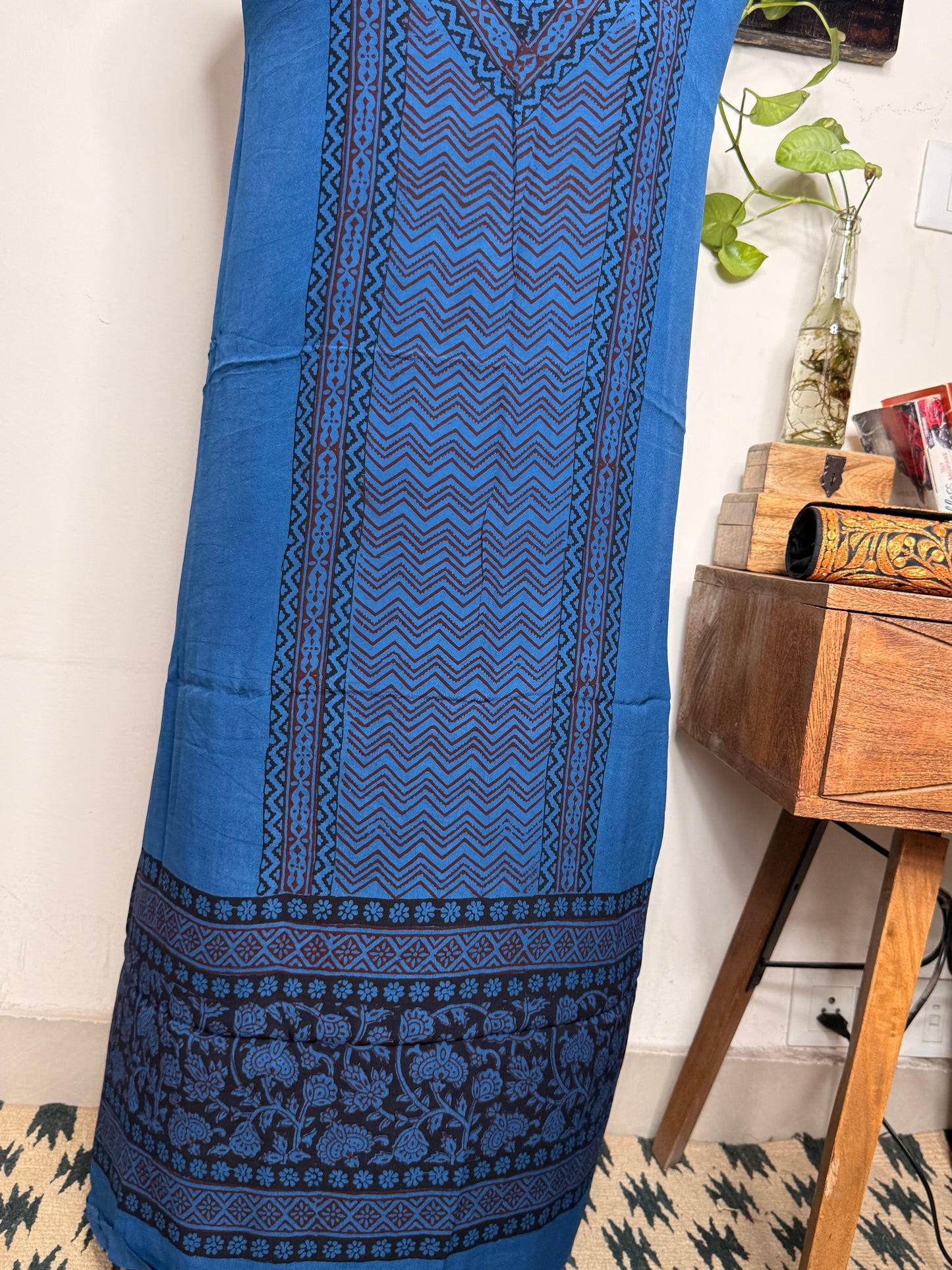 Premium Bagh Crepe Unstitched Kurta ✨