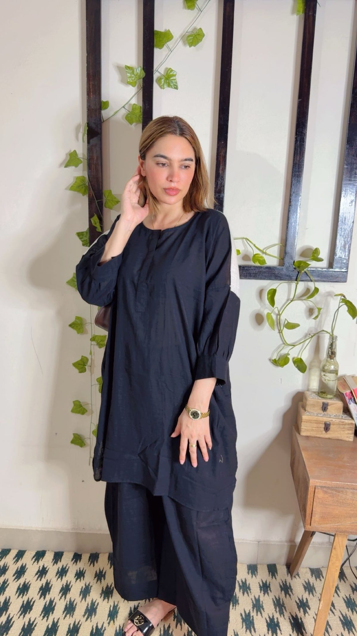 Cotton Linen Boxy Fit Co-ord Set