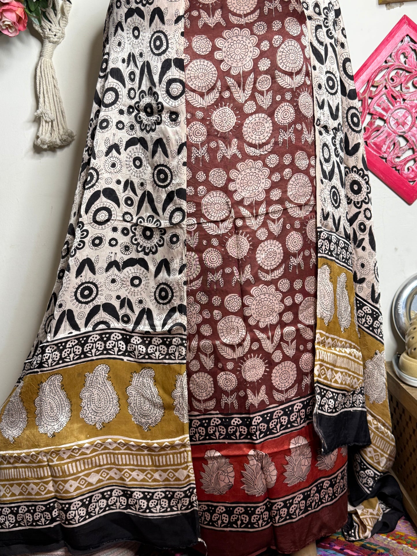 Vanaspati Natural Vegetable Dyed Modal Silk Suit – Exclusive Ajrakh Print
