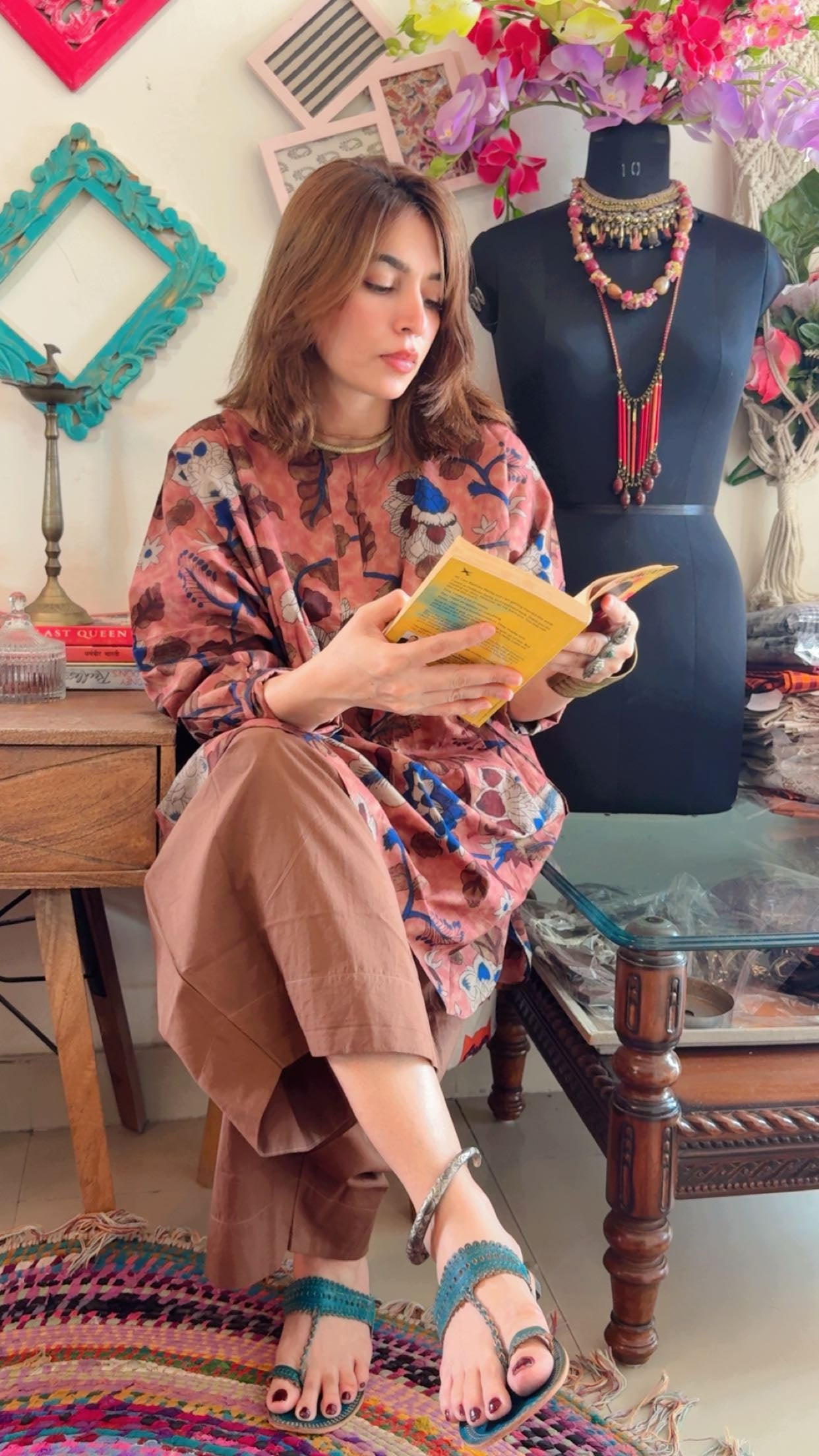 Kalamkari Print Boxy Fit Co-ord Set