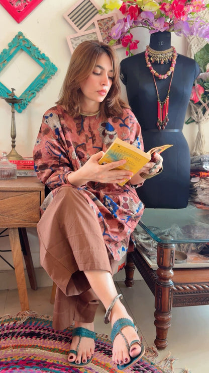 Kalamkari Print Boxy Fit Co-ord Set