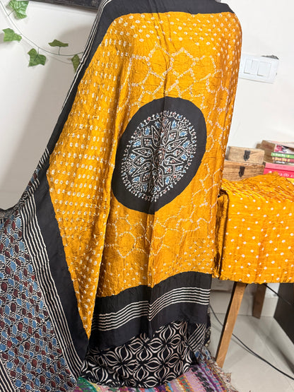 Bandhej Modal Silk Full Suit – Handcrafted Elegance✨