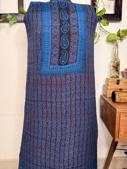 Premium Bagh Crepe Unstitched Kurta ✨