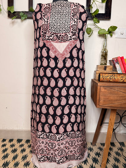 Premium Bagh Crepe Unstitched Kurta ✨