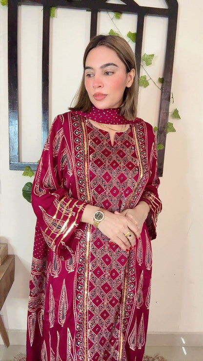 Modal Silk Stitch Suit ✨