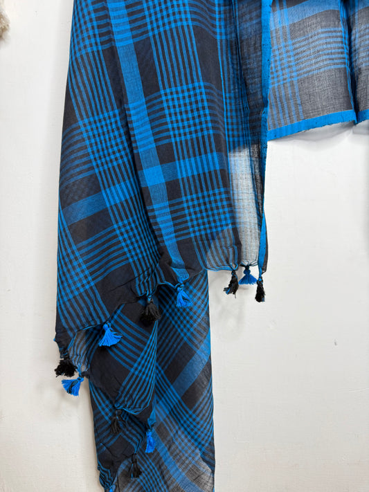 Jamdani Cotton Checks Suit Set