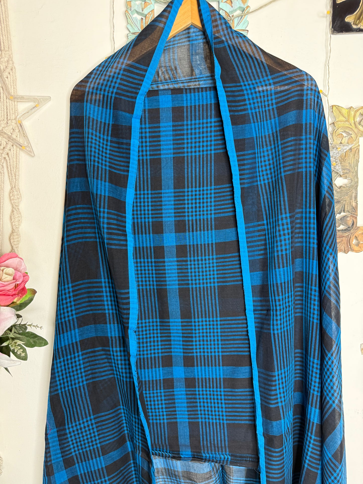 Jamdani Cotton Checks Suit Set