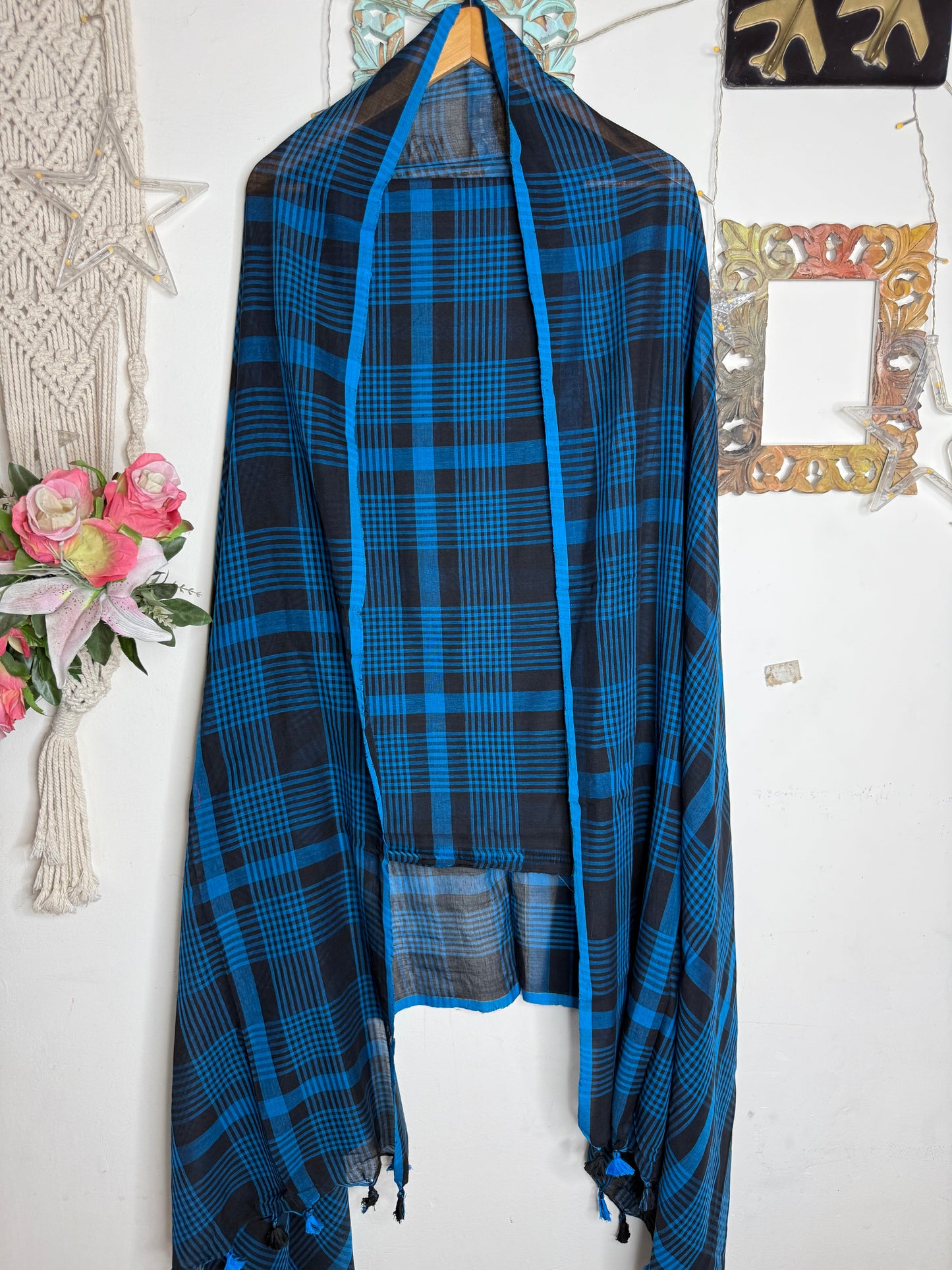 Jamdani Cotton Checks Suit Set