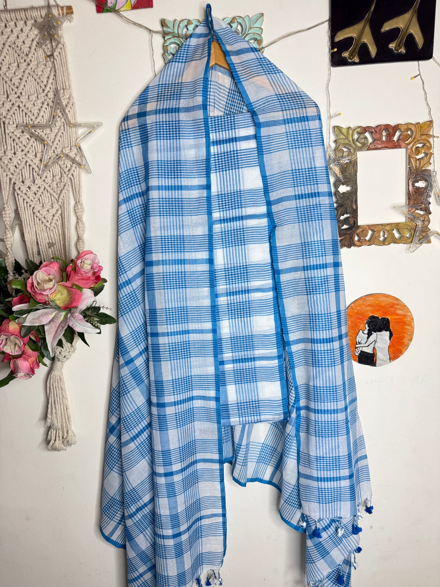 Jamdani Cotton Checks Suit Set