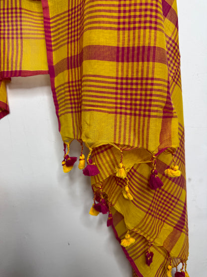 Jamdani Cotton Checks Suit Set