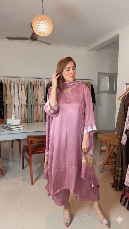 Modal Stitched Suit Set with Dupatta