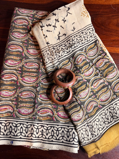 Handblock Kalamkari Cotton Suit Set